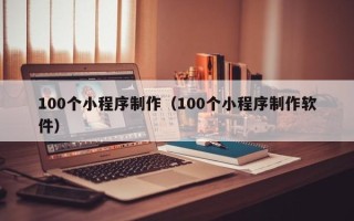 陕西100个小程序制作（100个小程序制作软件）